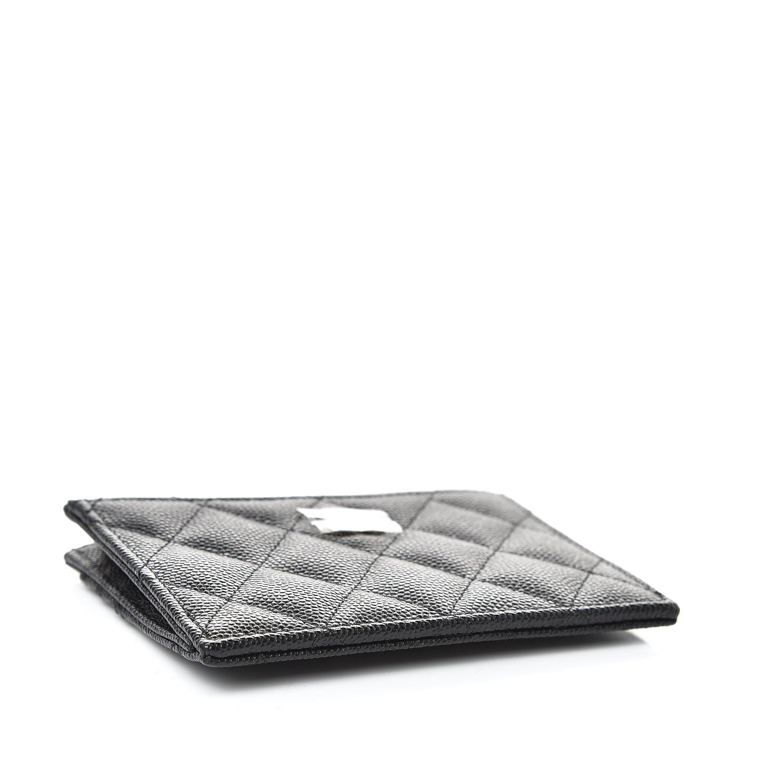 Chanel Caviar Quilted CC Zip Card Holder Black 4 of 8