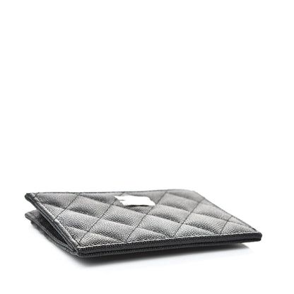 Chanel Caviar Quilted CC Zip Card Holder Black 4 of 8