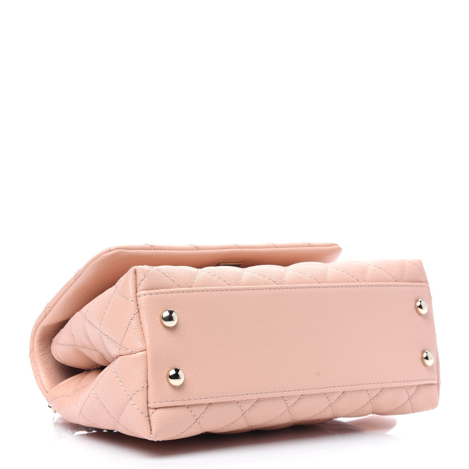 Chanel Caviar Quilted Mini Coco Handle Flap Light Pink 5 of 17