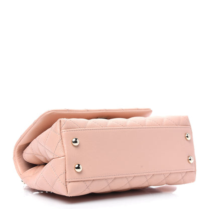 Chanel Caviar Quilted Mini Coco Handle Flap Light Pink 5 of 17