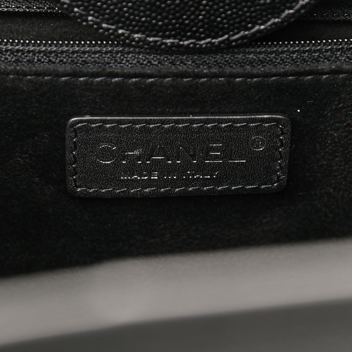 Caviar Medium Studded Deauville Tote Black