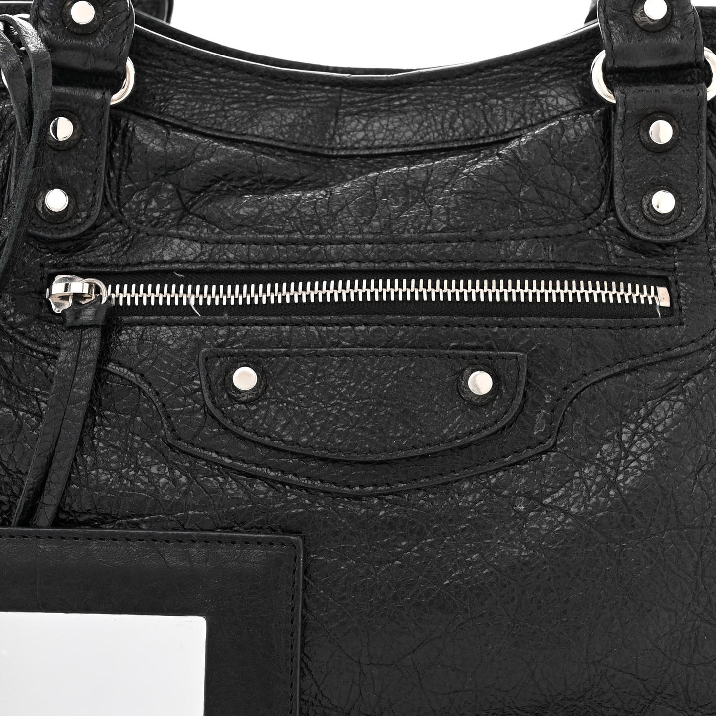 Agneau Classic Silver Hardware City Black
