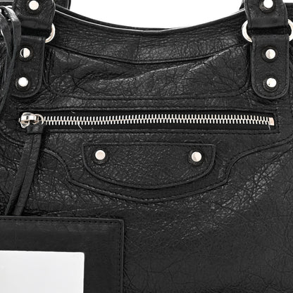 Balenciaga Agneau Classic Silver Hardware City Black 8 of 14
