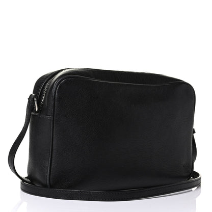 Saint Laurent Lambskin Monogram Embossed Small Lou Camera Bag Black 3 of 8