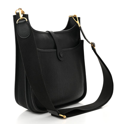 Hermes Taurillon Clemence Evelyne III PM Black 3 of 10
