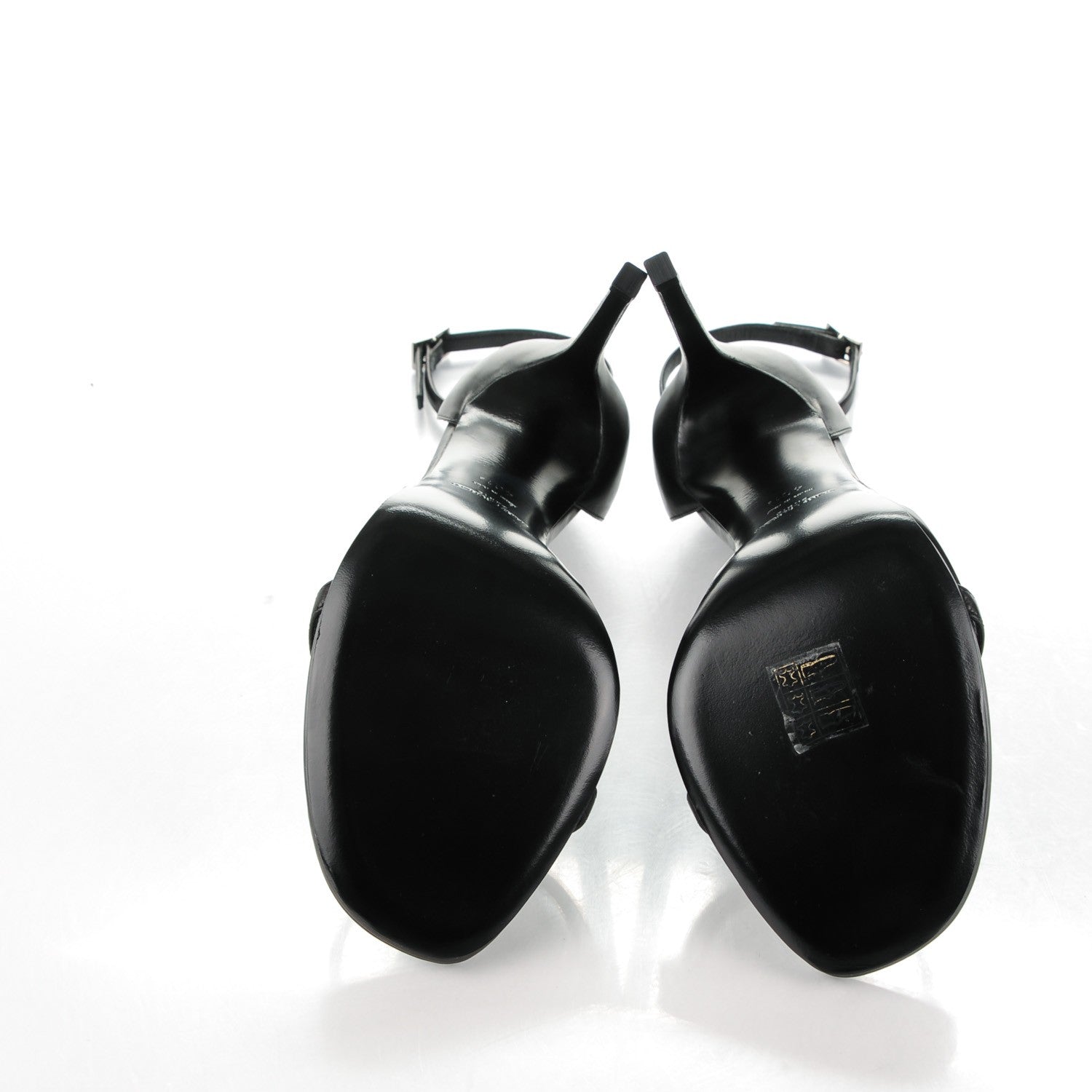 Saint Laurent Calfskin Jane 110 Ankle Strap Sandals Black 40.5 5 of 7