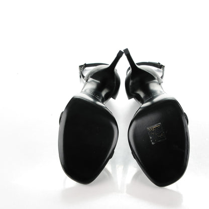 Saint Laurent Calfskin Jane 110 Ankle Strap Sandals Black 40.5 5 of 7