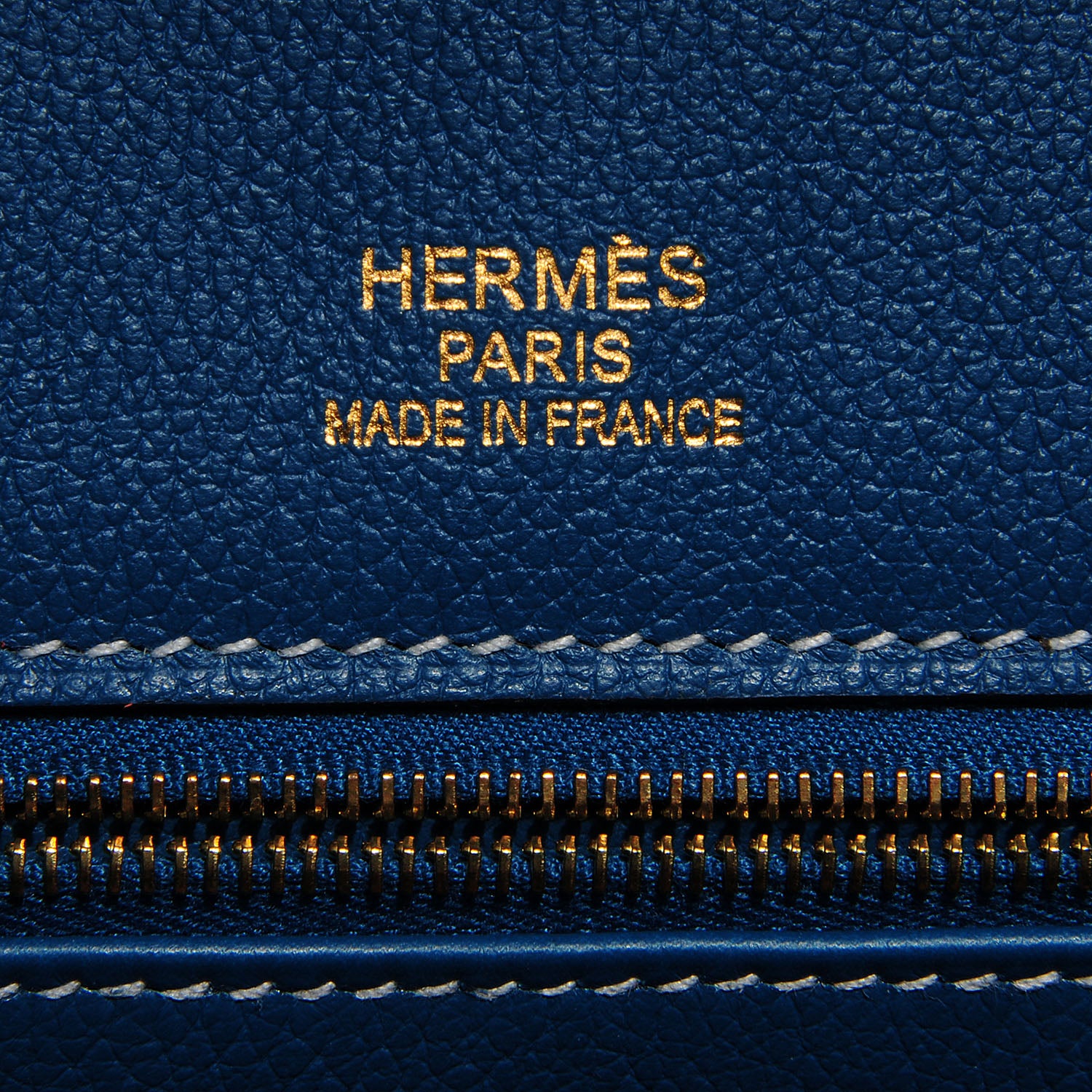 Hermes Veau Doblis Evergrain Grizzly Birkin 35 Bleu de Galice Ciel 11 of 26