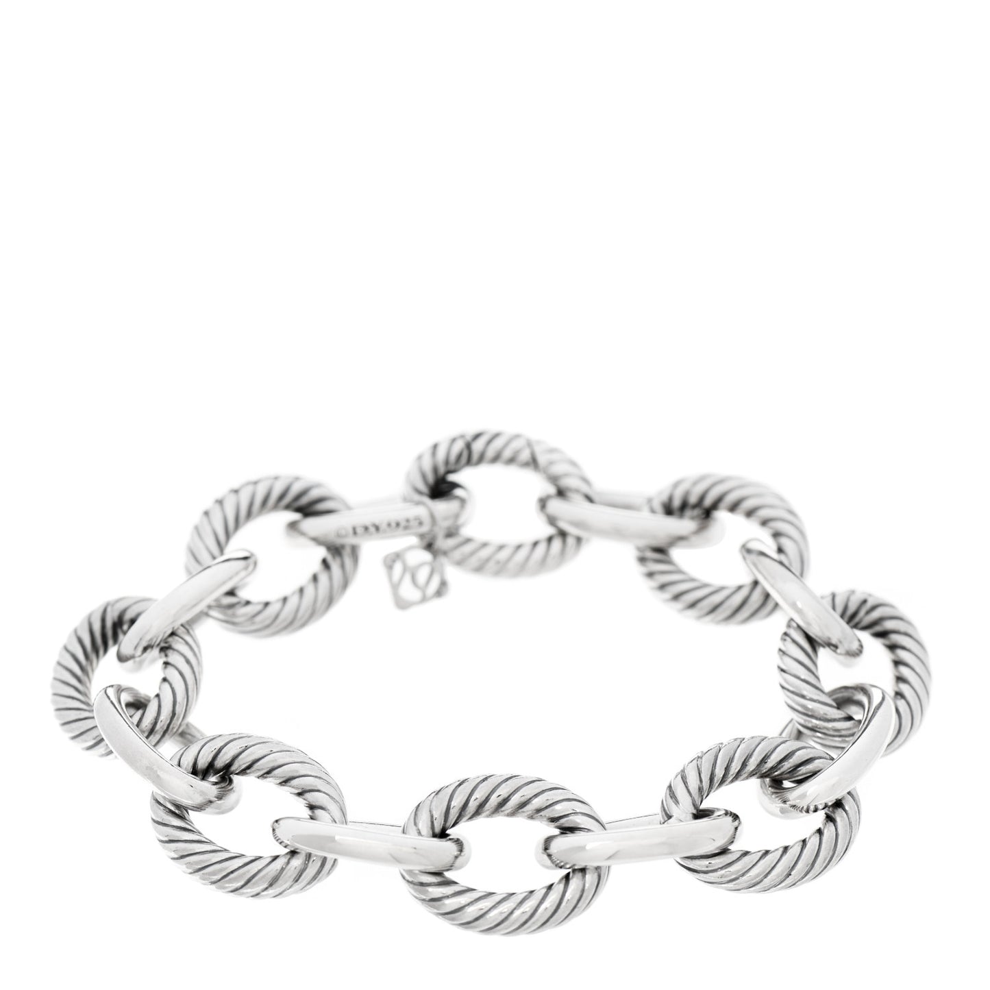 Sterling Silver 17mm Extra Large Oval Link Bracelet