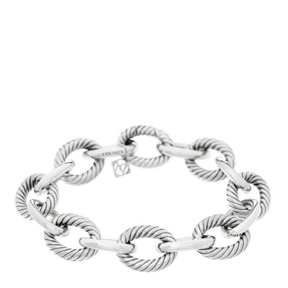 David Yurman Sterling Silver 17mm Extra Large Oval Link Bracelet 1 of 3