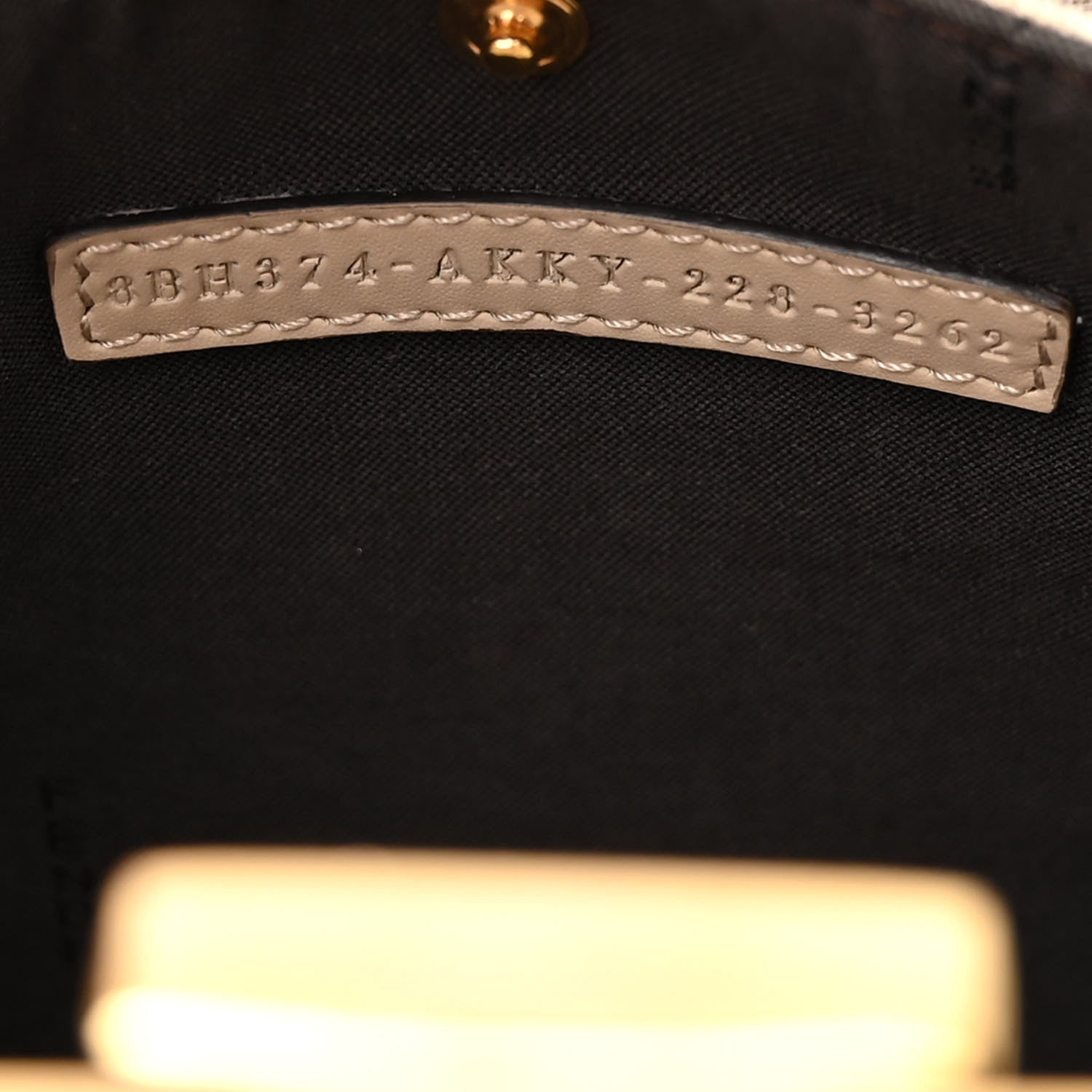 Fendi Canvas Vitello King FF Embroidered Medium Peekaboo X-Tote Poudre 7 of 12