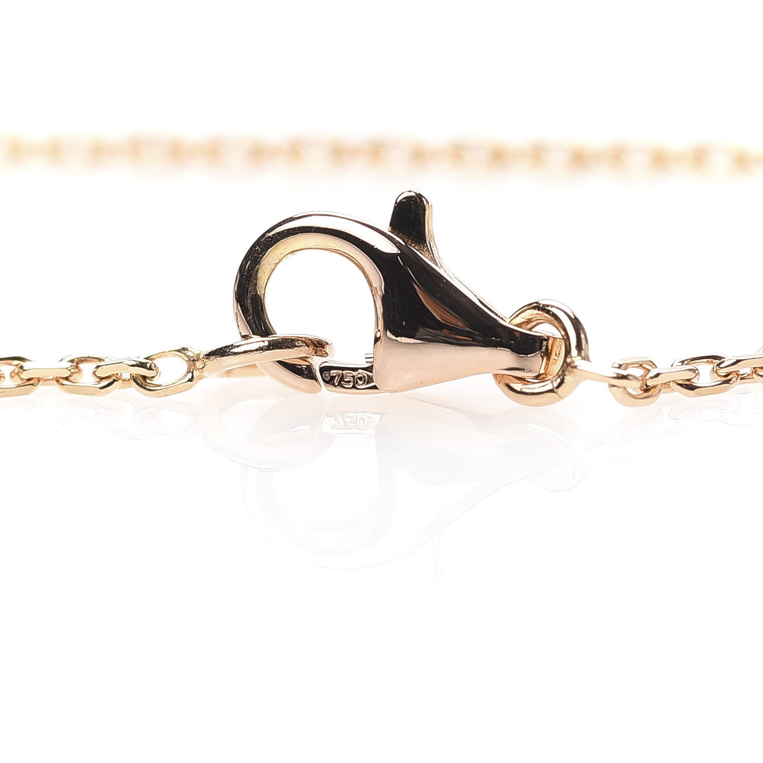 Van Cleef & Arpels 18K Rose Gold Vintage Alhambra Pendant Necklace 4 of 9