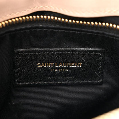 Saint Laurent Calfskin Y Quilted Monogram Medium Loulou Chain Satchel Light Natural 6 of 10