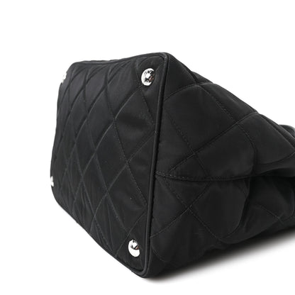 Prada Nylon Tessuto Impuntu Quilted Tote Black 11 of 11