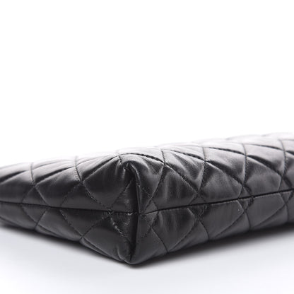 Chanel Lambskin Quilted Clutch Black 8 of 9