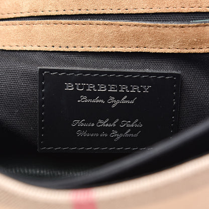 Burberry Derby Calfskin House Check Small Macken Crossbody Bag Dark Bottle Green 6 of 10