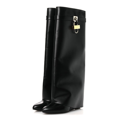 Givenchy Calfskin Shark Lock Pant Boots 36 Black 4 of 14