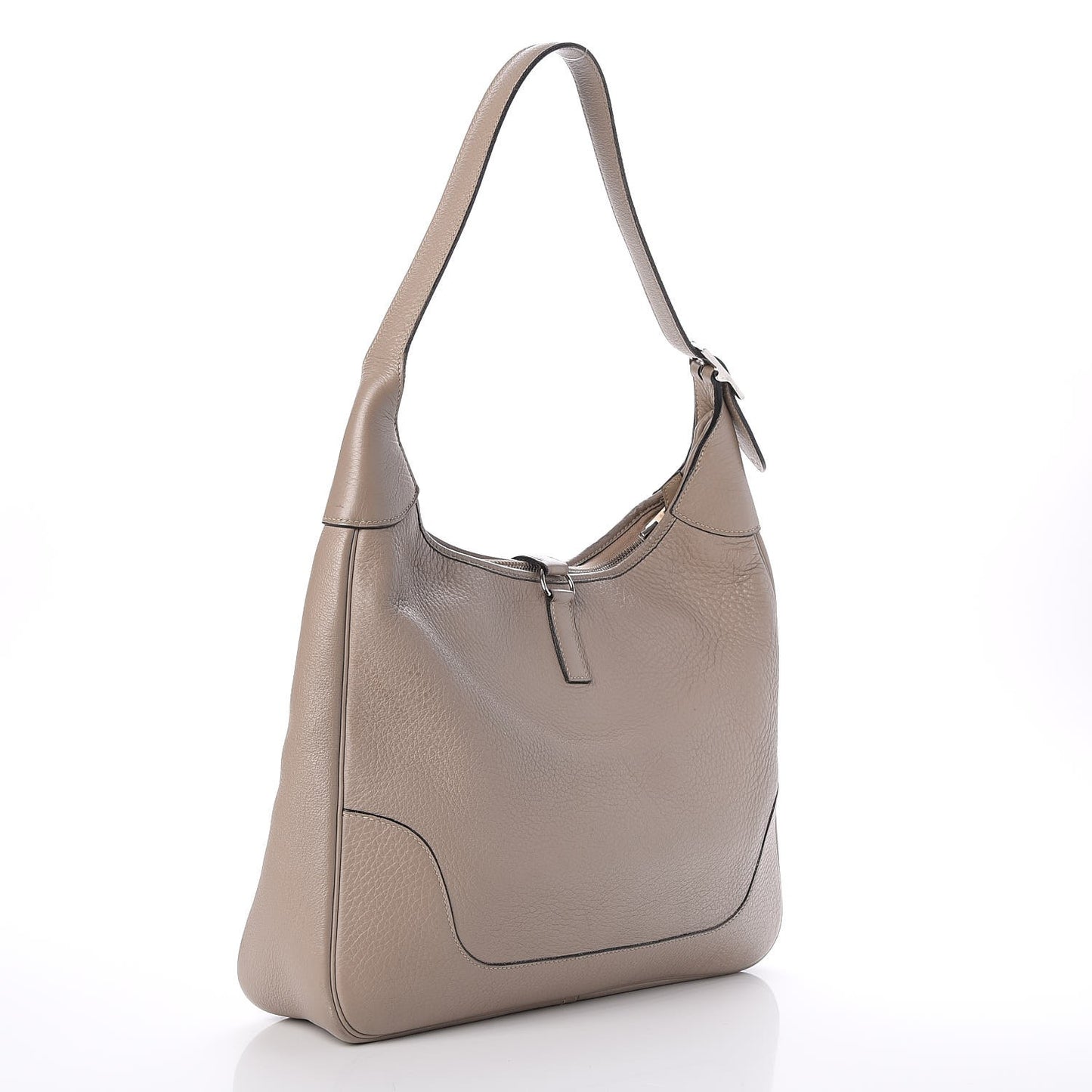 Taurillon Clemence Trim II 35 Shoulder Bag Gris Tourterelle