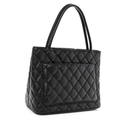 Chanel Caviar Quilted Medallion Tote Black 2 of 8