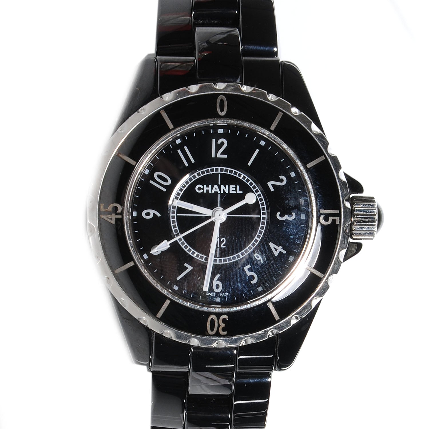 Chanel Stainless Steel Ceramic 33mm J12 Quartz Watch Black 1 of 5