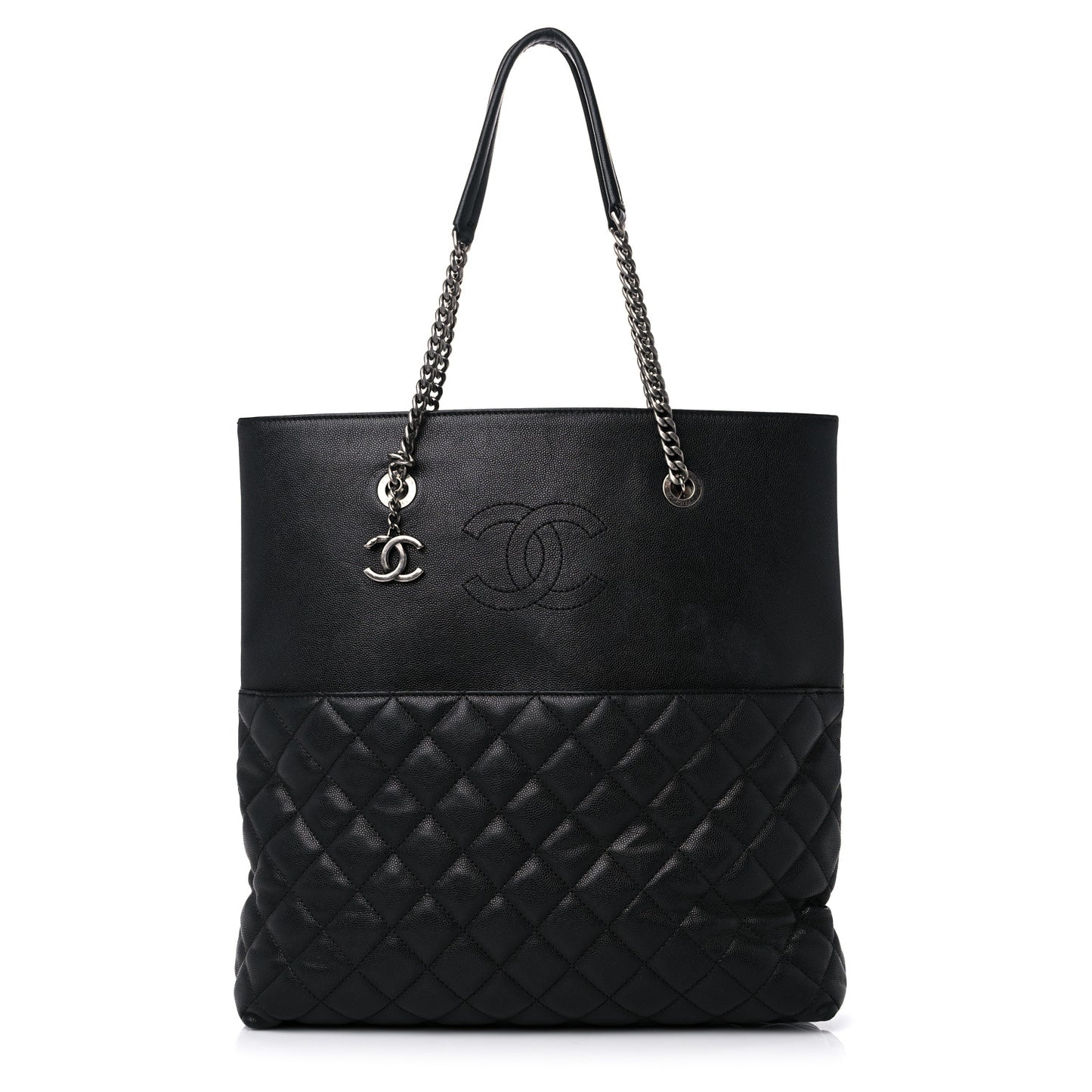 Caviar Quilted Urban Delight Tote Black