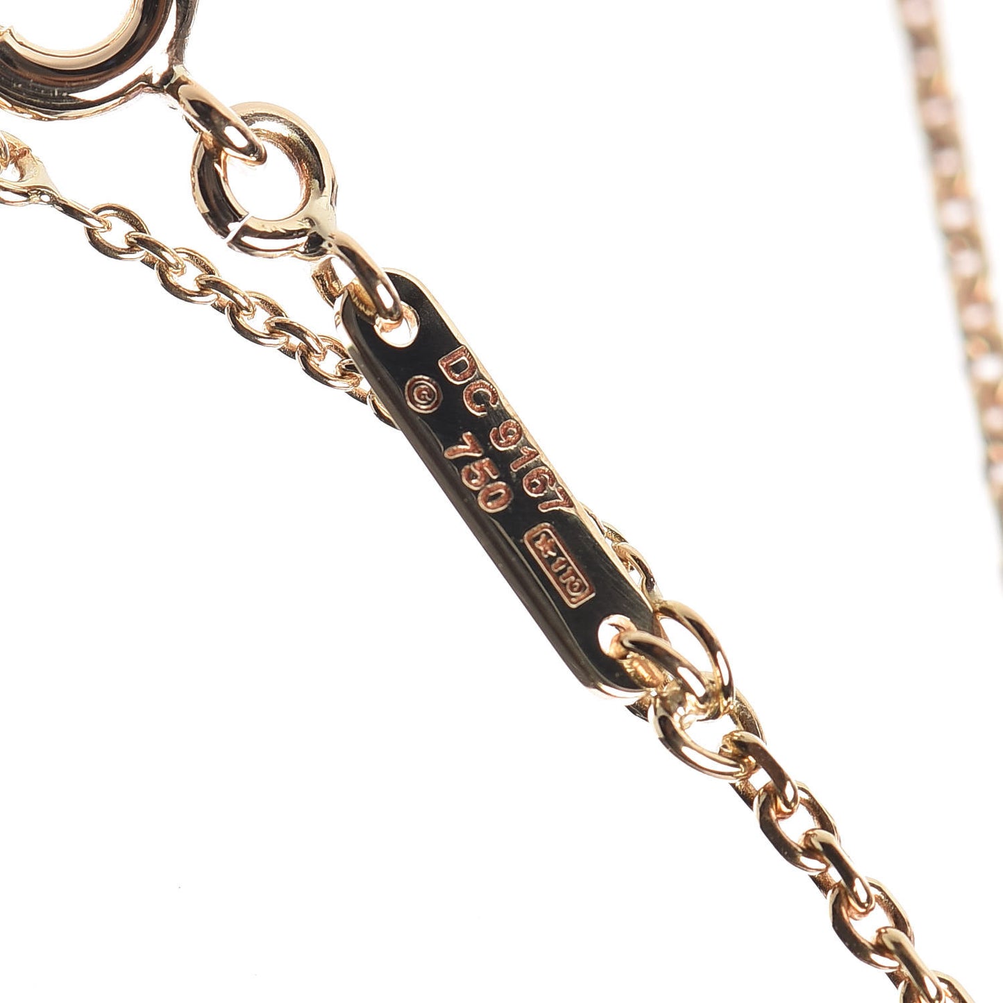CARTIER 18K Yellow Gold Medium Hearts and Symbols Necklace
