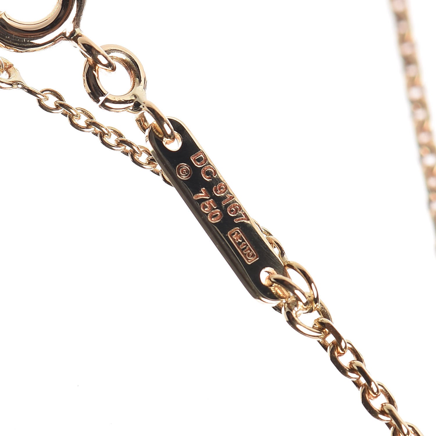Tiffany CARTIER 18K Yellow Gold Medium Hearts and Symbols Necklace 5 of 6