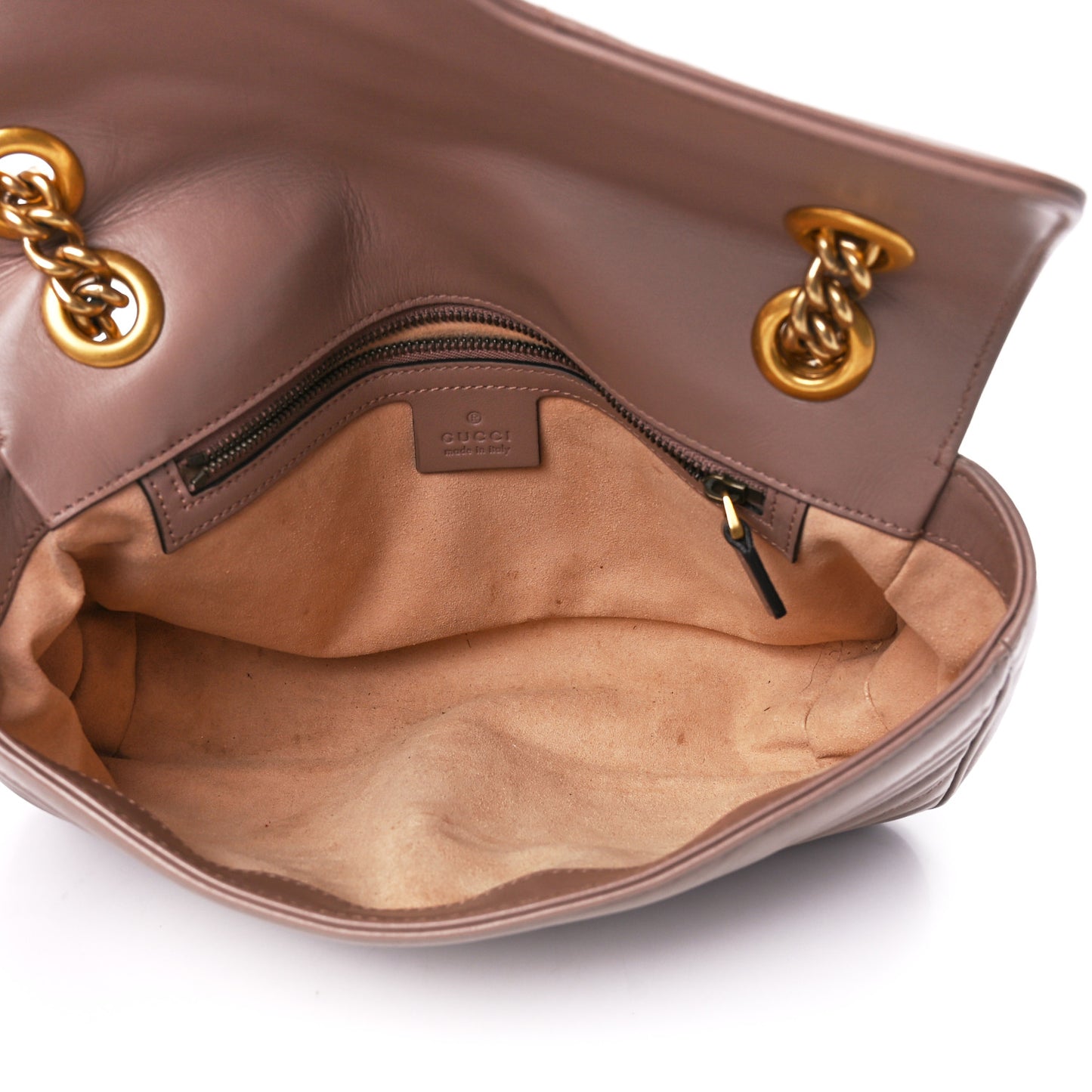 Calfskin Matelasse Small GG Marmont Shoulder Bag Porcelain Rose