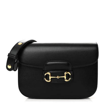 Gucci Azalea Calfskin Horsebit 1955 Shoulder Bag Black 1 of 10