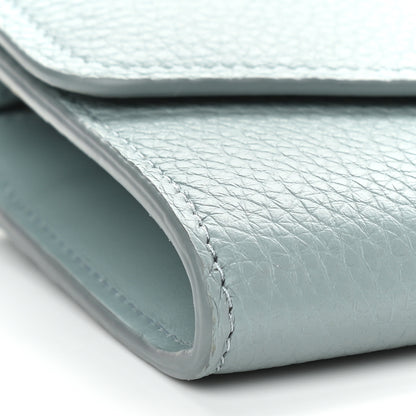 Chloe Grained Calfskin Aby Chain Wallet Faded Blue 7 of 8