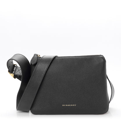 Burberry Soft Grain Calfskin House Check Small Helmsley Crossbody Blue Carbon 1 of 10