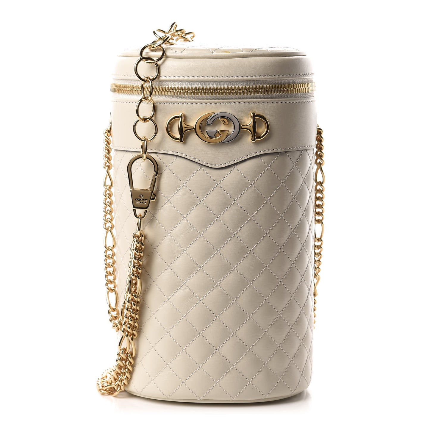 Calfskin Trapuntata Zumi Belt Bag Off White