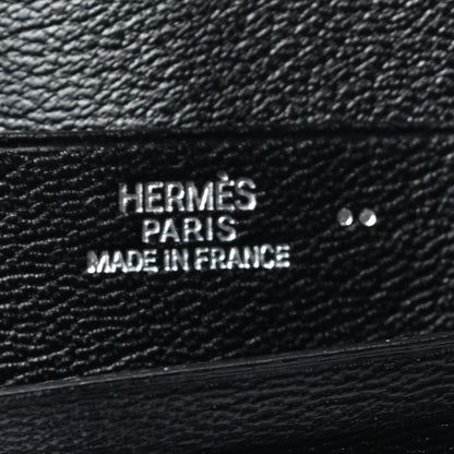 Hermes Shiny Niloticus Crocodile Bearn Wallet Black 6 of 7