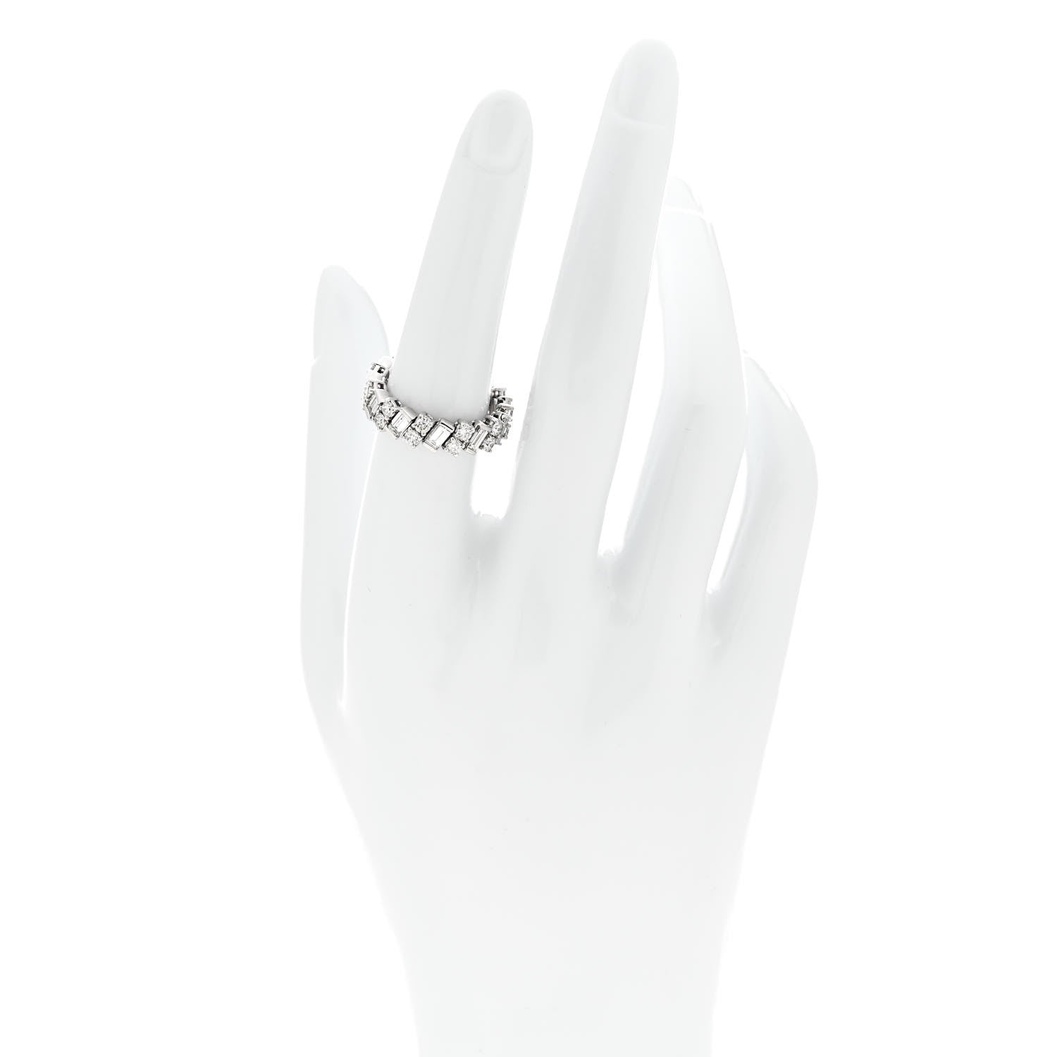 Cartier 18K White Gold Diamond Reflection de Cartier Ring 52 6 2 of 5