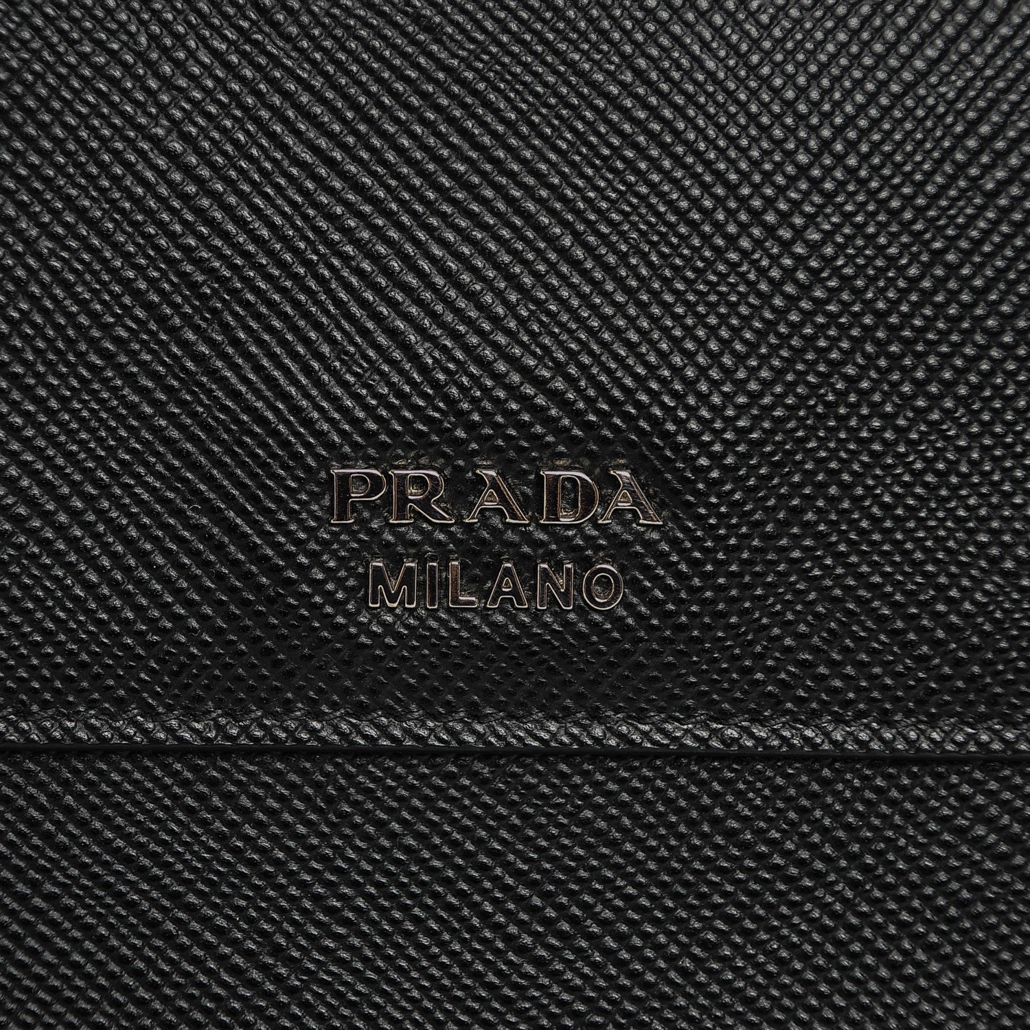Prada Saffiano Cuir Convertible Top Handle Tote Nero Black 7 of 7