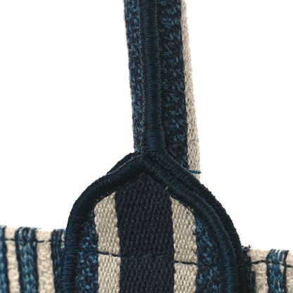 Christian Dior CHRISTIAN DIOR Canvas Embroidered Large Palm Tree Toile De Jouy Book Tote Blue Multicolor 9 of 9