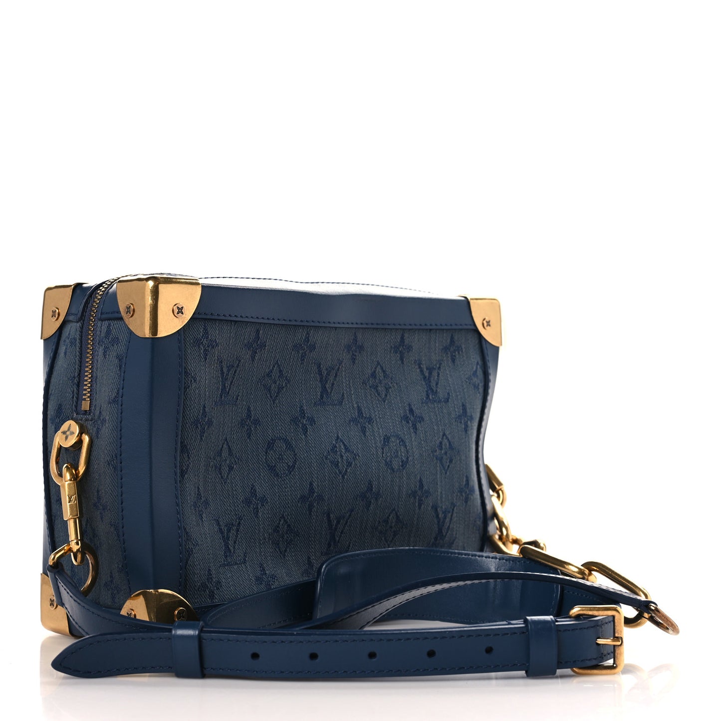 Denim Monogram Soft Trunk Navy