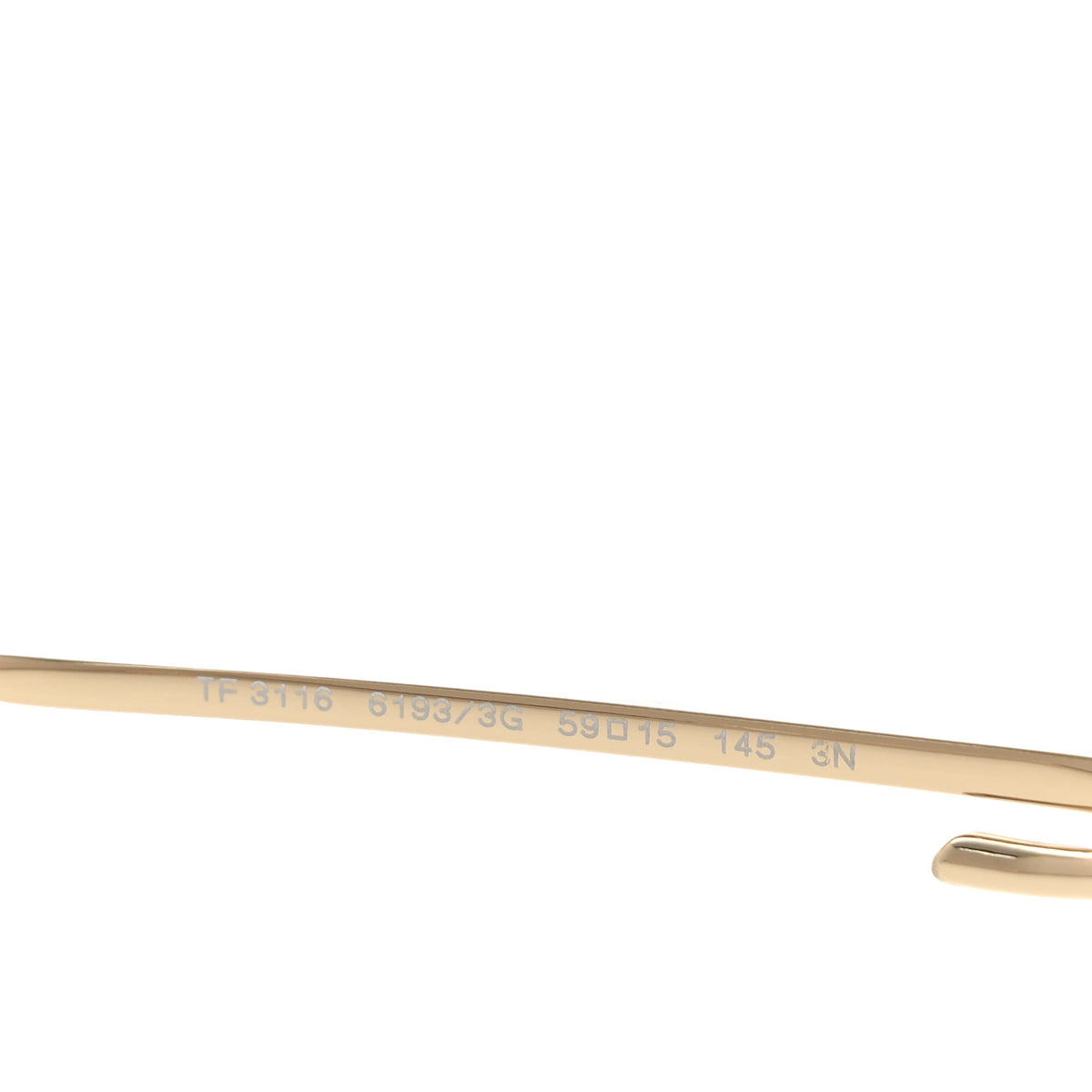 Metal Knot Aviator Sunglasses TF3116 Pale Gold
