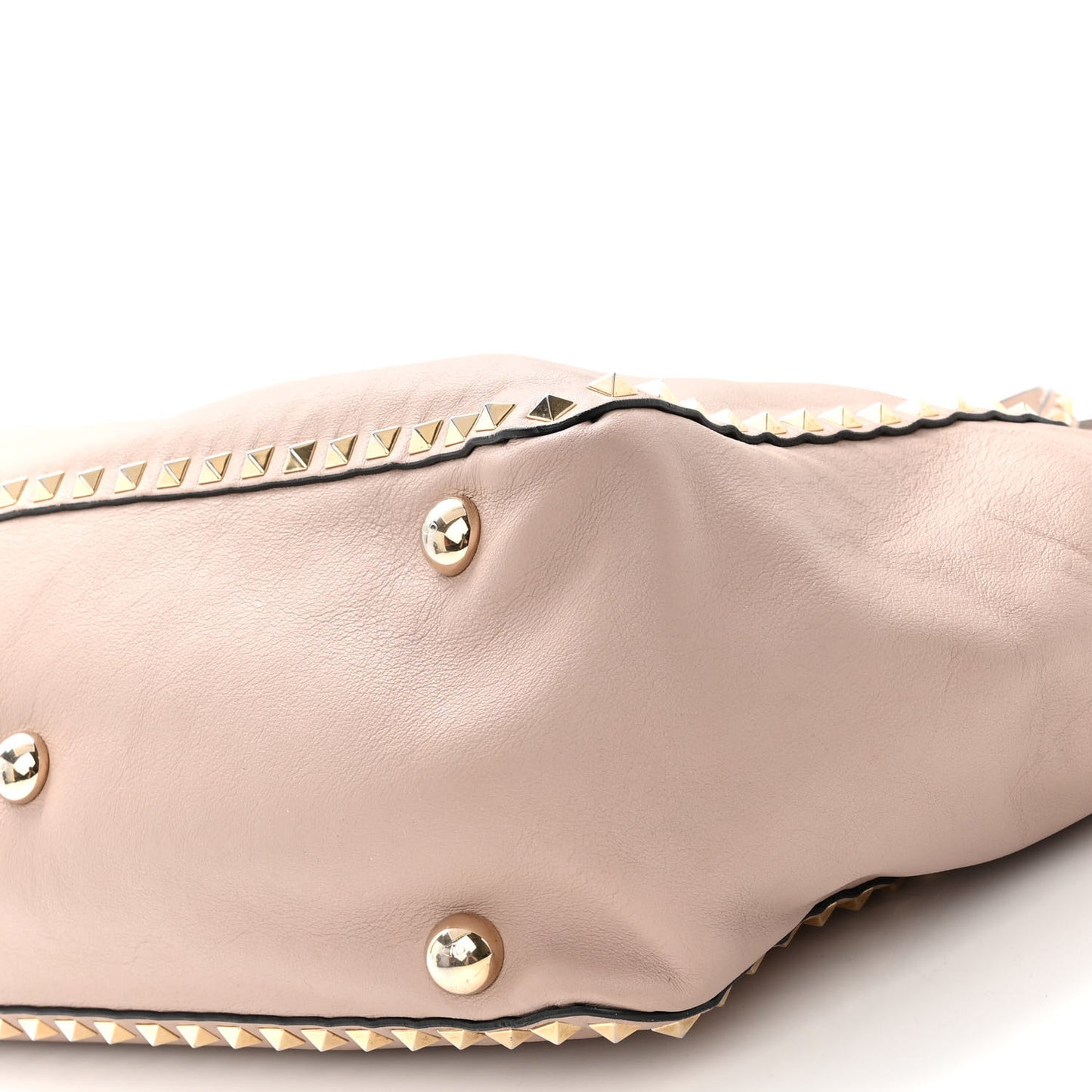 Vitello Medium Rockstud Tote Poudre