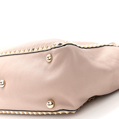 Valentino Garavani Vitello Medium Rockstud Tote Poudre 9 of 15