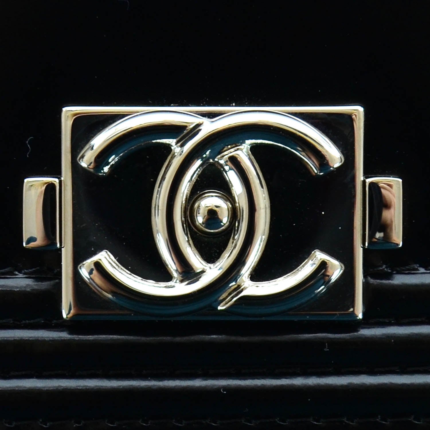 Chanel Glazed Calfskin Boy Wallet On Chain WOC Black 5 of 10