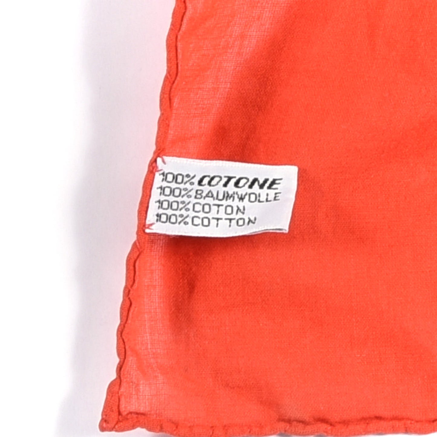 Cotton CC Scarf Red Multicolor