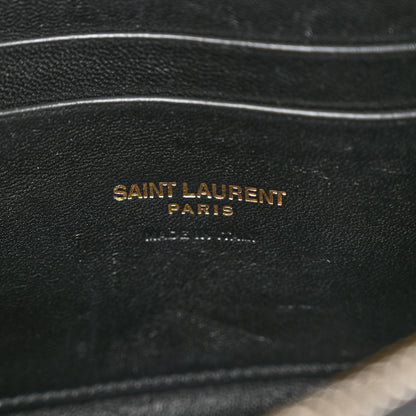 Saint Laurent Grain De Poudre Matelasse Monogram Mini Lou Camera Bag Black 6 of 10