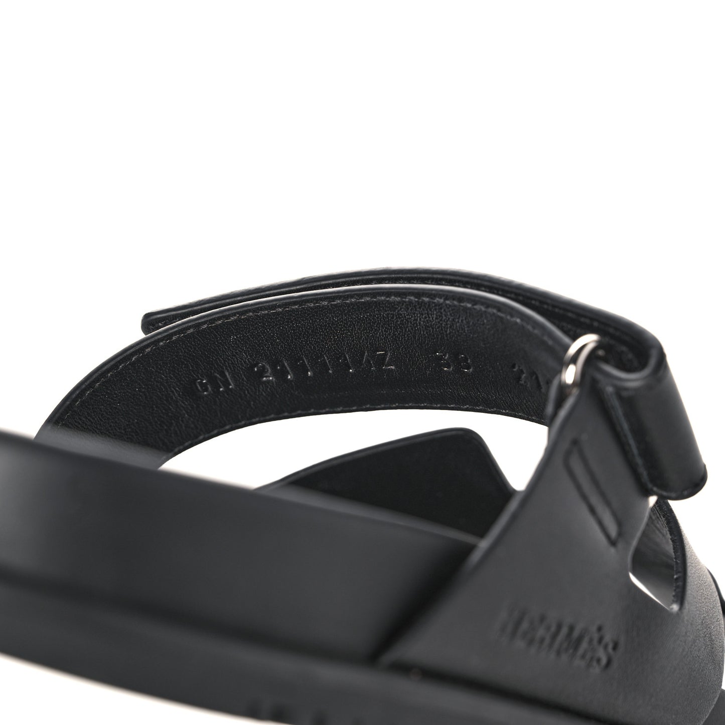 Calfskin Womens Chypre Sandals 38 Black