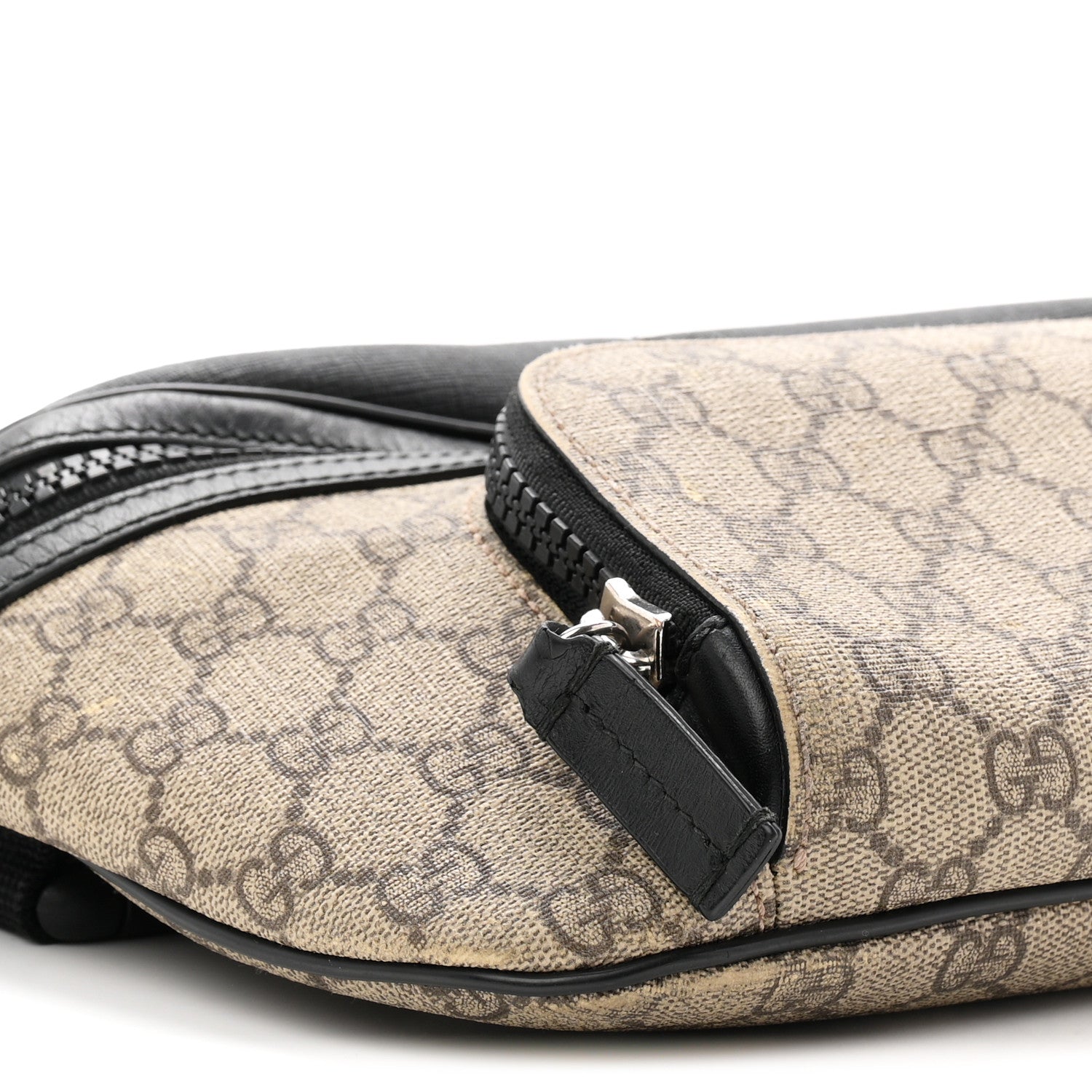 Gucci GG Supreme Monogram Belt Bag Black 9 of 11