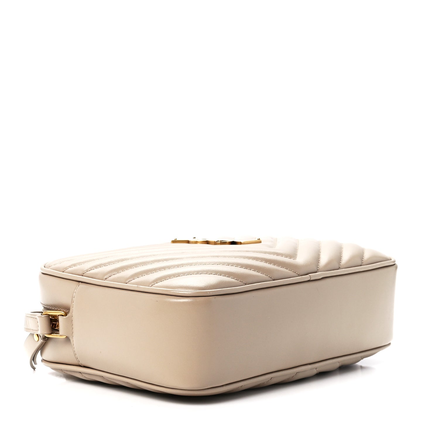 Calfskin Matelasse Monogram Lou Camera Bag Nude Powder