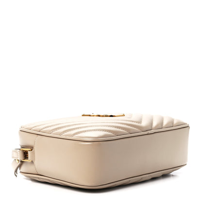 Saint Laurent Calfskin Matelasse Monogram Lou Camera Bag Nude Powder 4 of 11