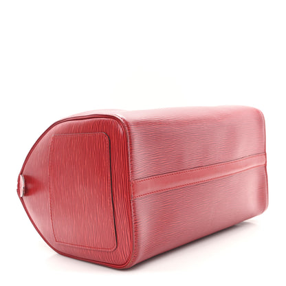 Louis Vuitton Epi Speedy 30 Castillan Red 4 of 10