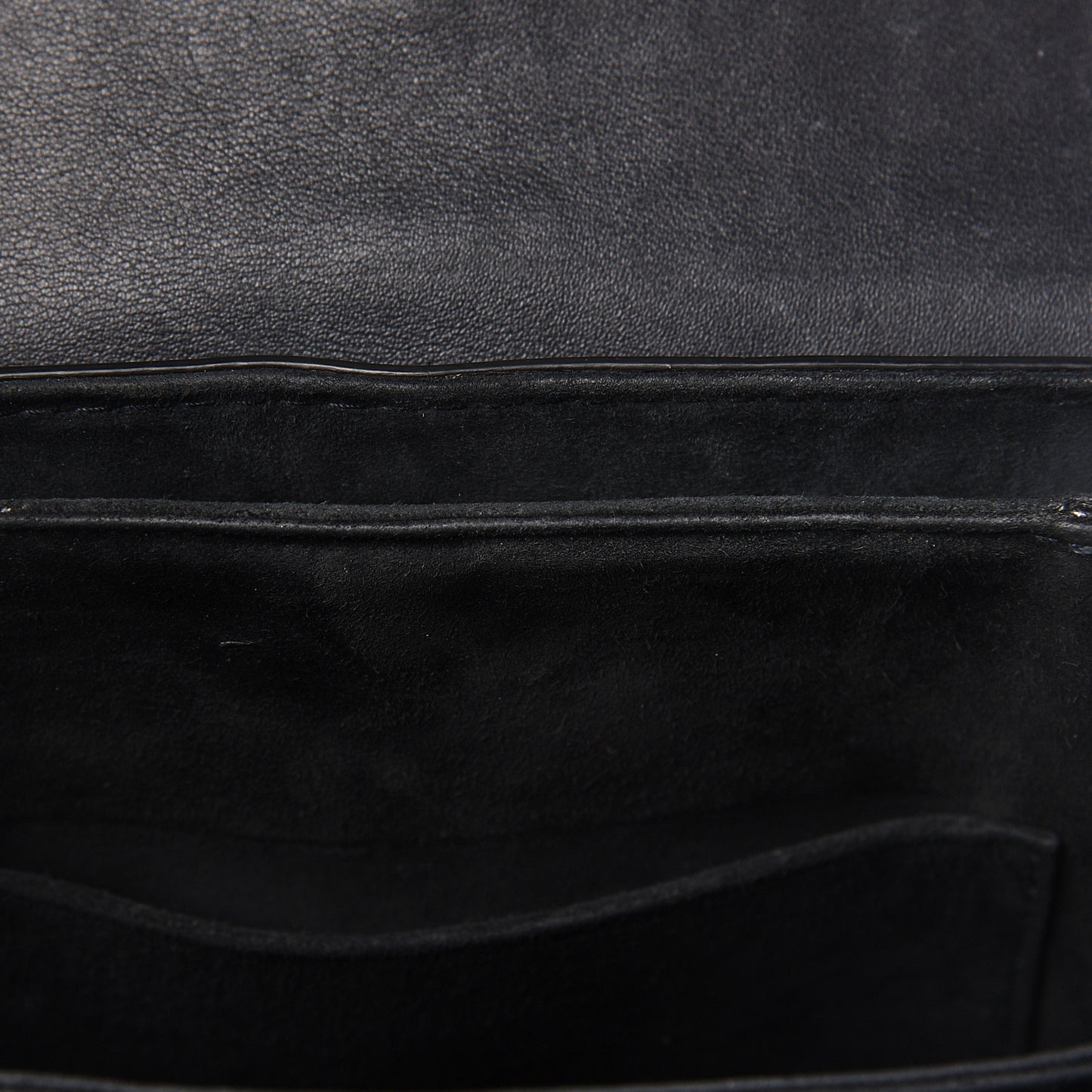 Calfskin Studded Square Dioraddict Flap Black