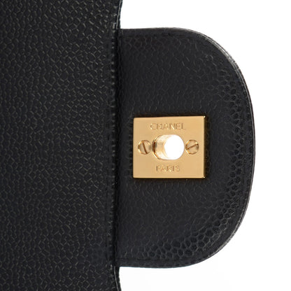 Chanel Caviar Quilted Jumbo Single Flap Black 5 of 8